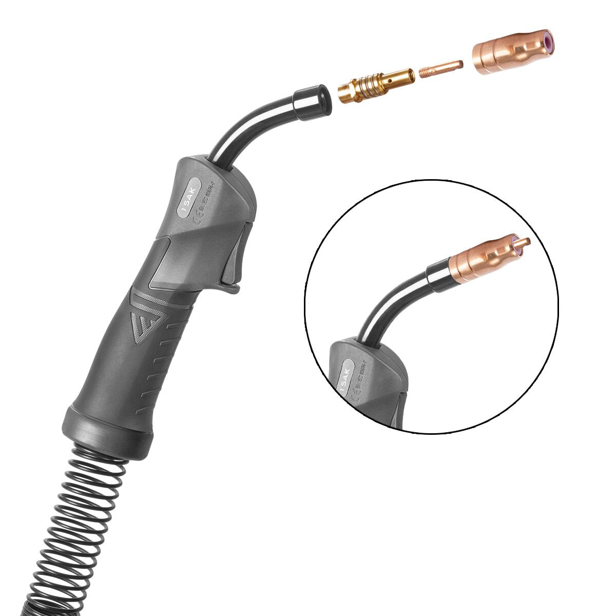 STAHLWERK FLUX AK15/MB15 AK14/MB14 Verschleißteile Set | 23-teiliges Original Schweißzubehör Set mit Fülldrahtdüsen | Düsenträger und Stromdüsen 0,9 mm