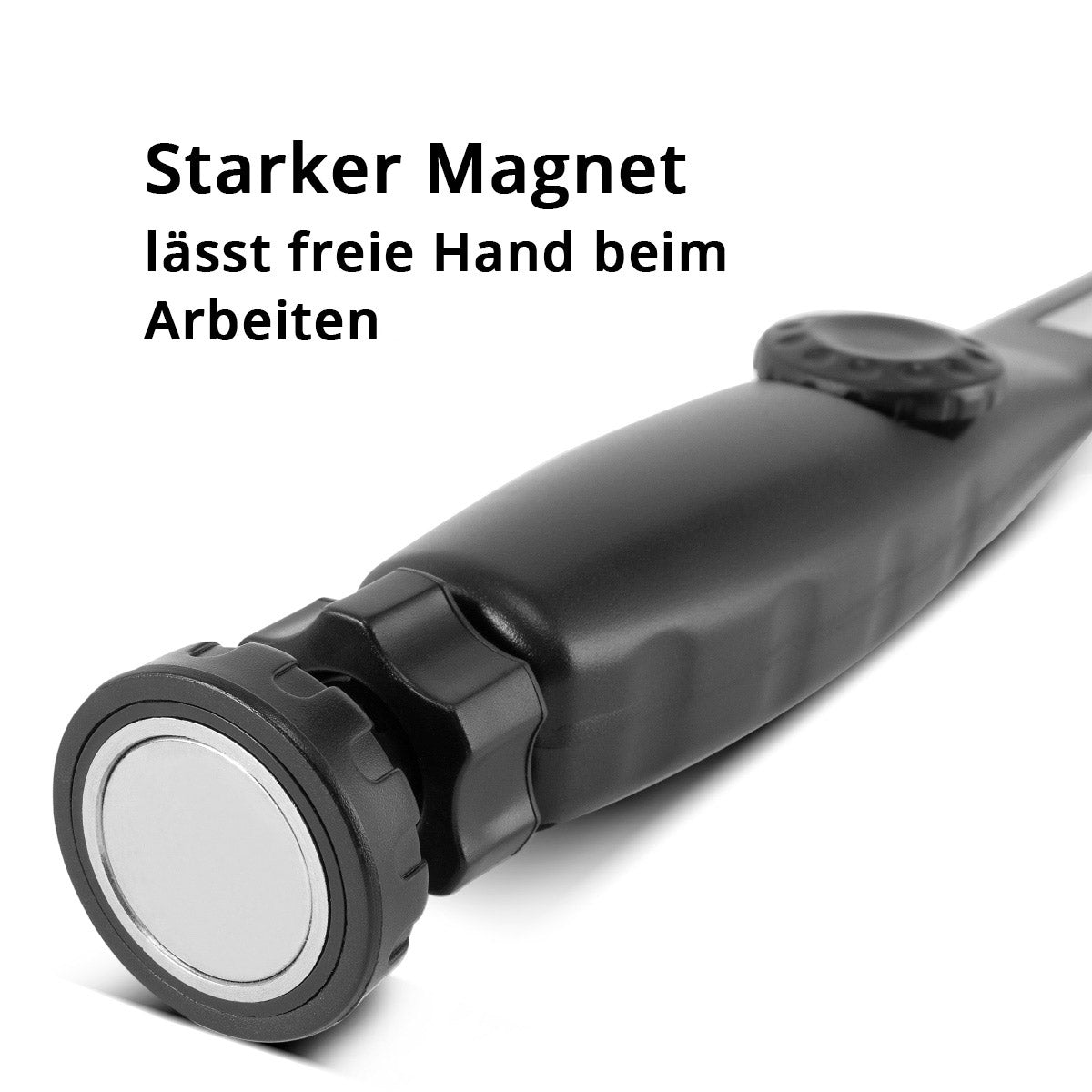 Steelwork LED work lamp AL-300 ST Powerful stable lamp / stable lamp / flashlight with integrated battery, USB connection and swiveling magnetic foot, continuously adjustable
