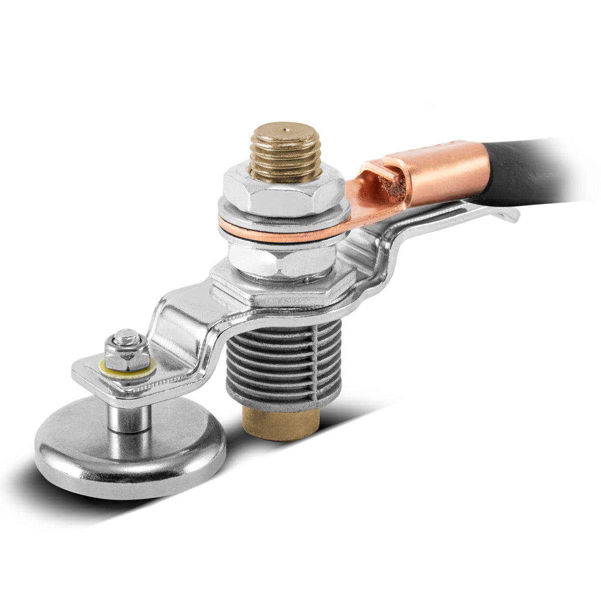 Pince de mise à la terre magnétique en acier EC-600 ST / MASSELEMME / MASSEMAGET pour les dispositifs de soudage et le couteau à plasma jusqu'à 600 A