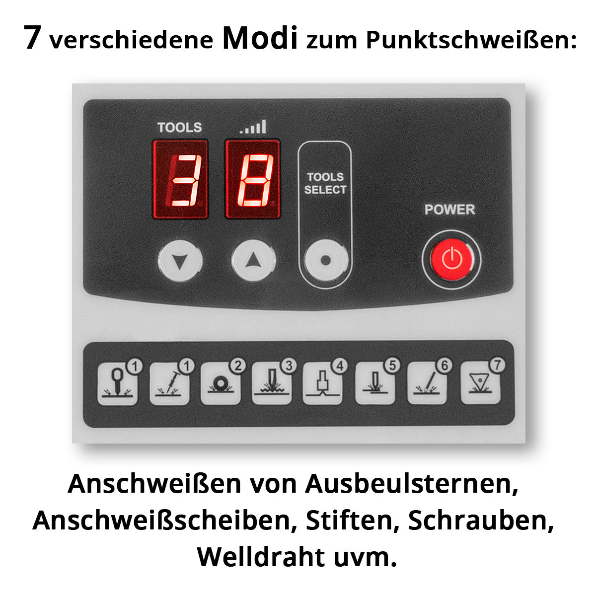 STAHLWERK Ausbeulspotter CBR-90 ST mit 3.000 W und 230 V Smart Repair Ausbeul-Set / Dellenlifter / Punktschweißgerät / Ausbeulwerkzeug / Schweißpistole zur professionellen Reparatur von Kfz Karosserien