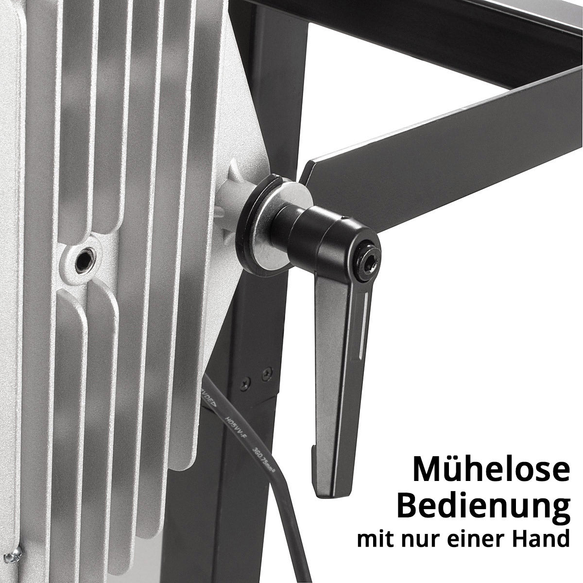STAHLWERK Infrarot Lacktrockner IL-1200 ST mit 1.200 Watt und Stativ, leistungsstarker Infrarottrockner / IR Strahler / IR Trockner zum professionellen Trocknen von Autolack, Grundierungen uvm.