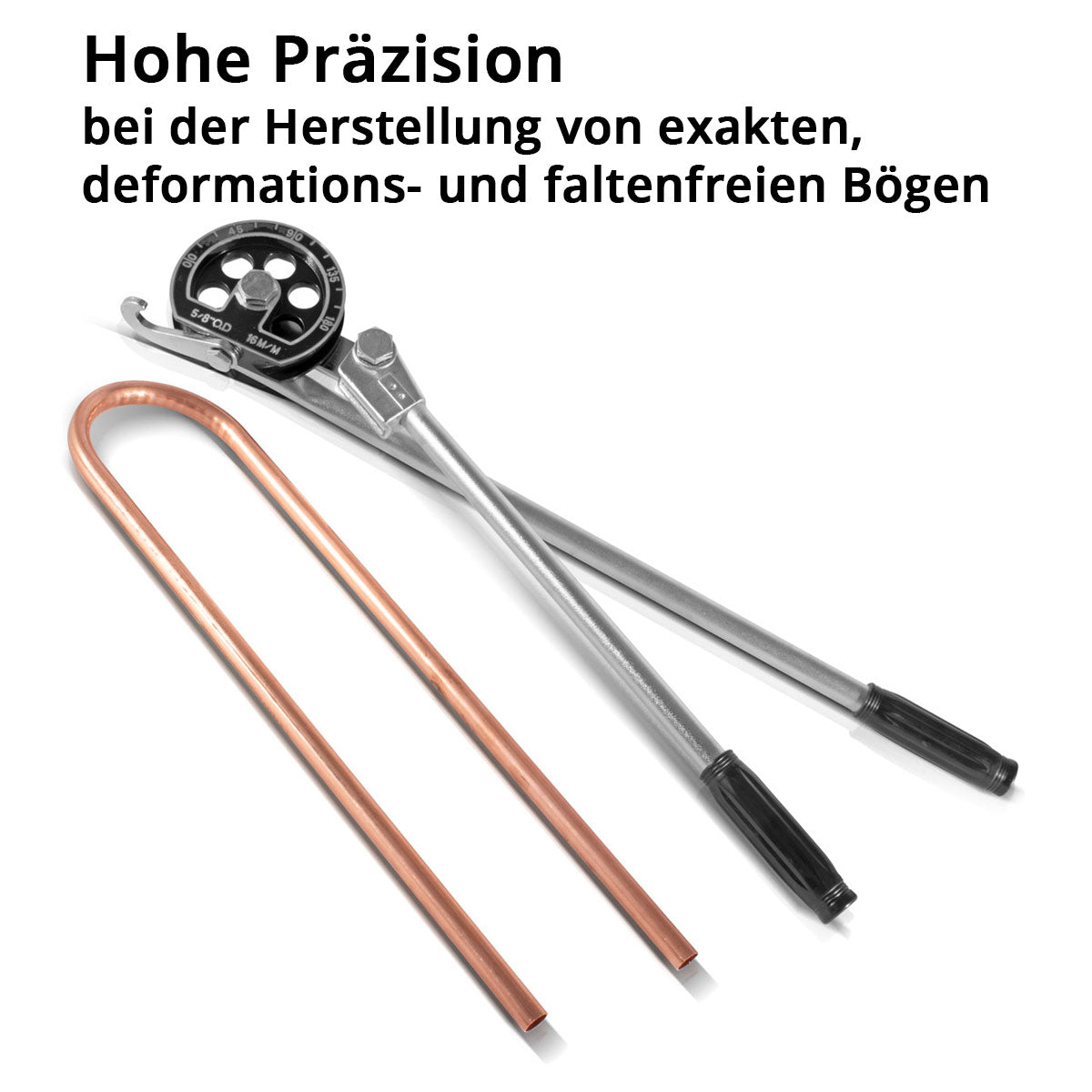 Cendicazione del tubo a mano in acciaio HTB-180 ST Melmo per tubo / Peso di piegatura del tubo / Pinza per piegatura per tubo / tubi Pinza per flessione professionale di tubi da 16 mm in un'area di lavoro di 0-180 gradi