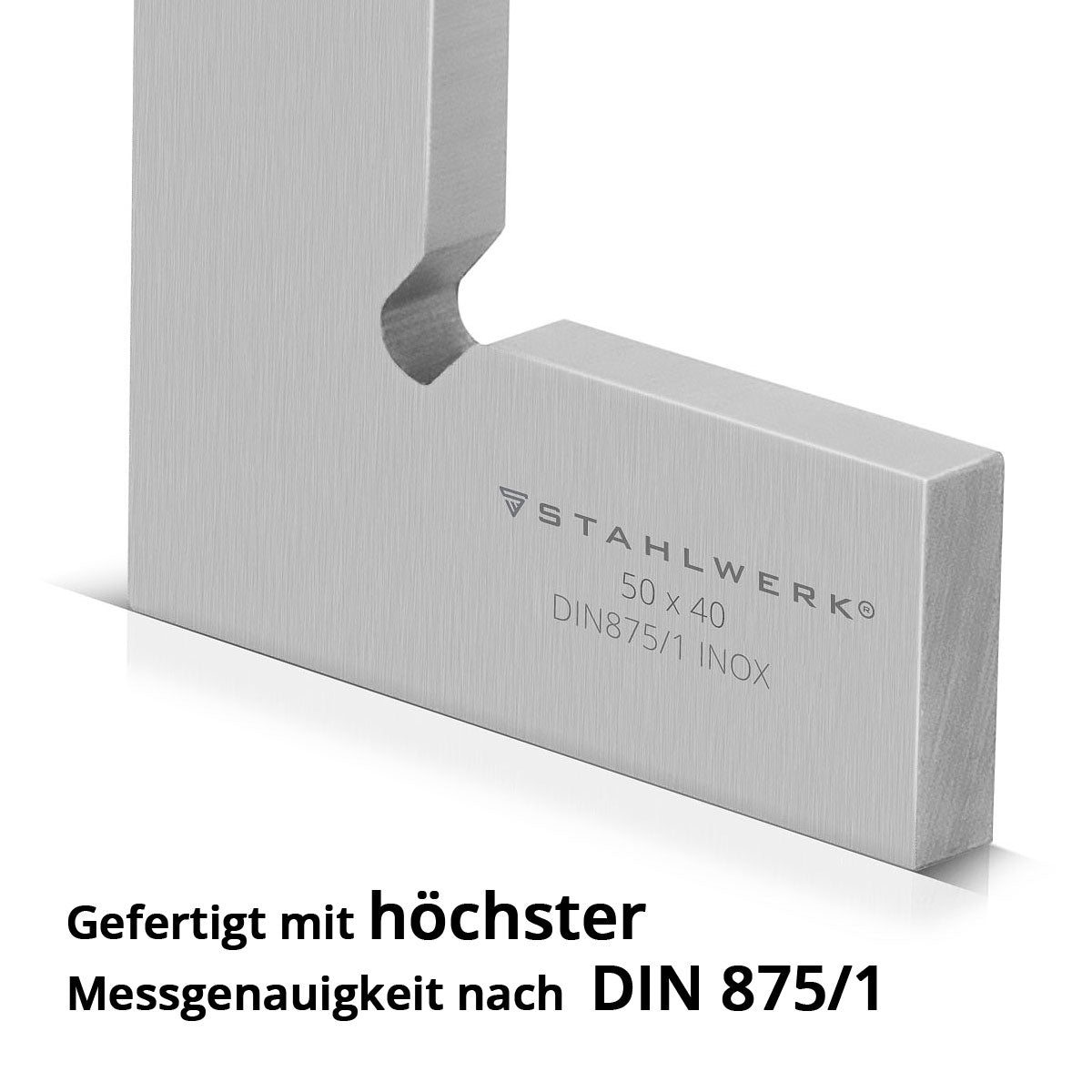 Angle plat en acier 90 ° 50 x 40 mm DIN 875/1 Angle de commande / serruremith / angle de verrouillage / angle de précision en acier inoxydable