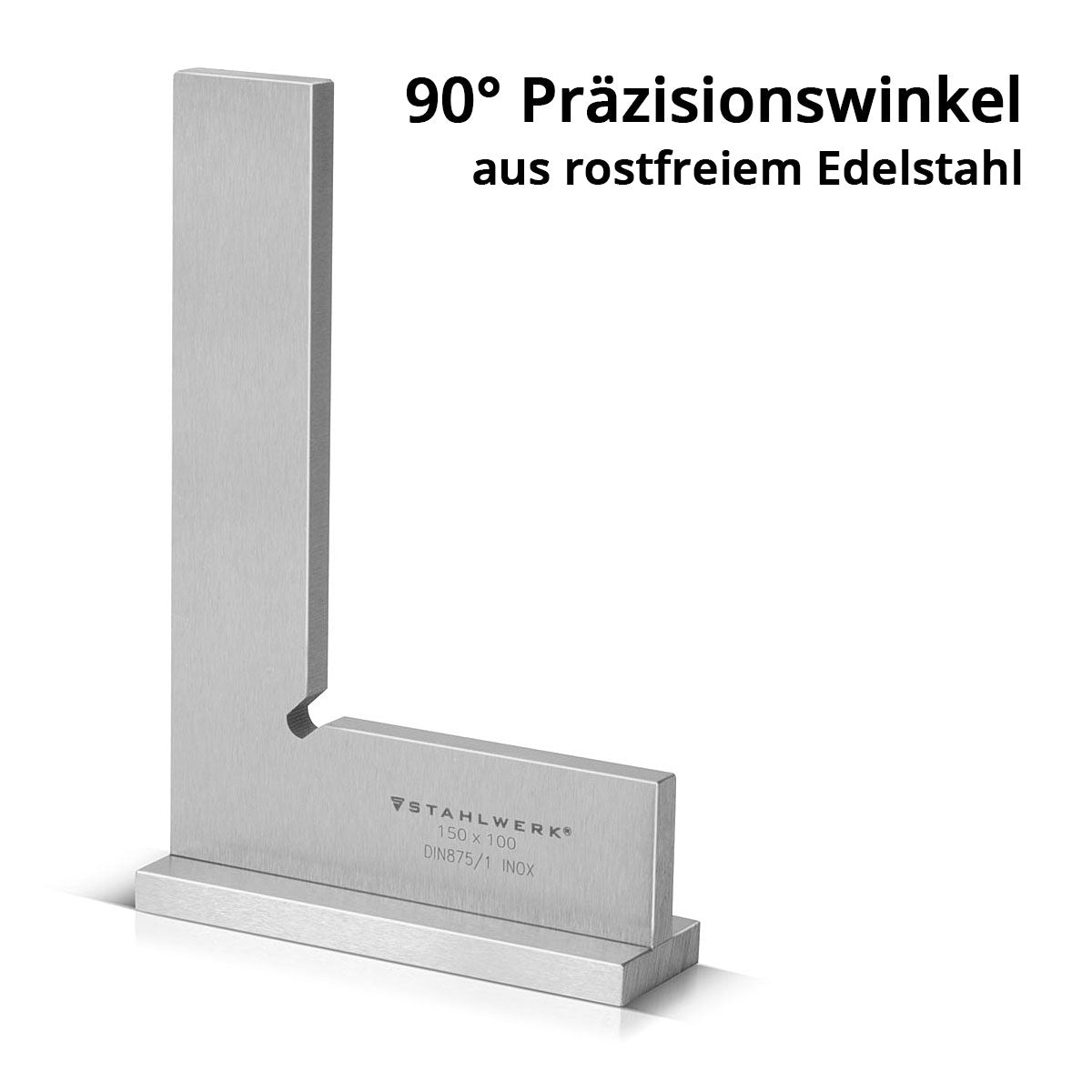 Angle de connexion en acier 90 ° 150 x 100 mm DIN 875/1 Verrouille / angle d'angle Angle de précision en acier inoxydable