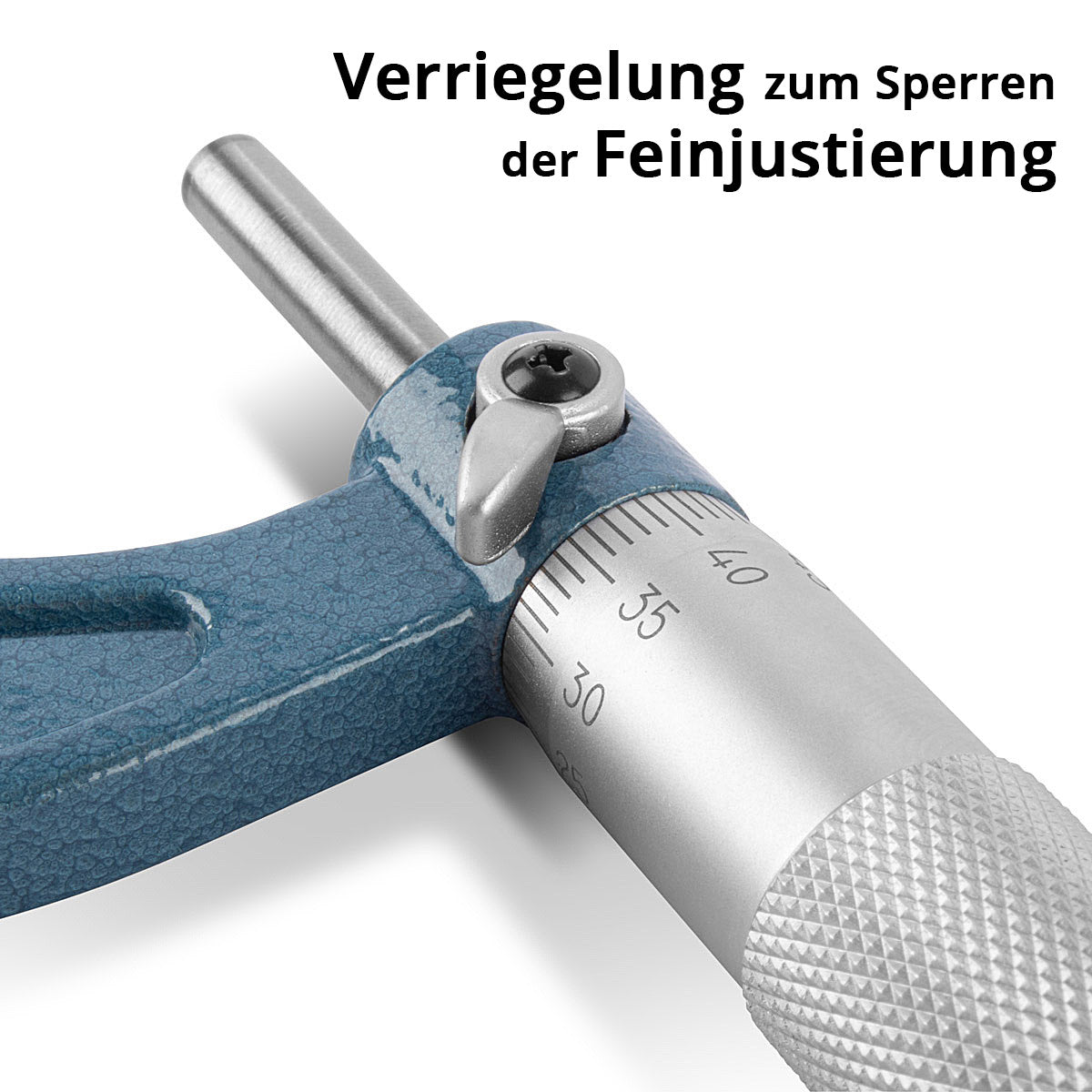 STAHLWERK Bügelmessschraube mit 0-25 mm Messbereich DIN 863 Mikrometer / Messschraube/ Mikrometerschraube
