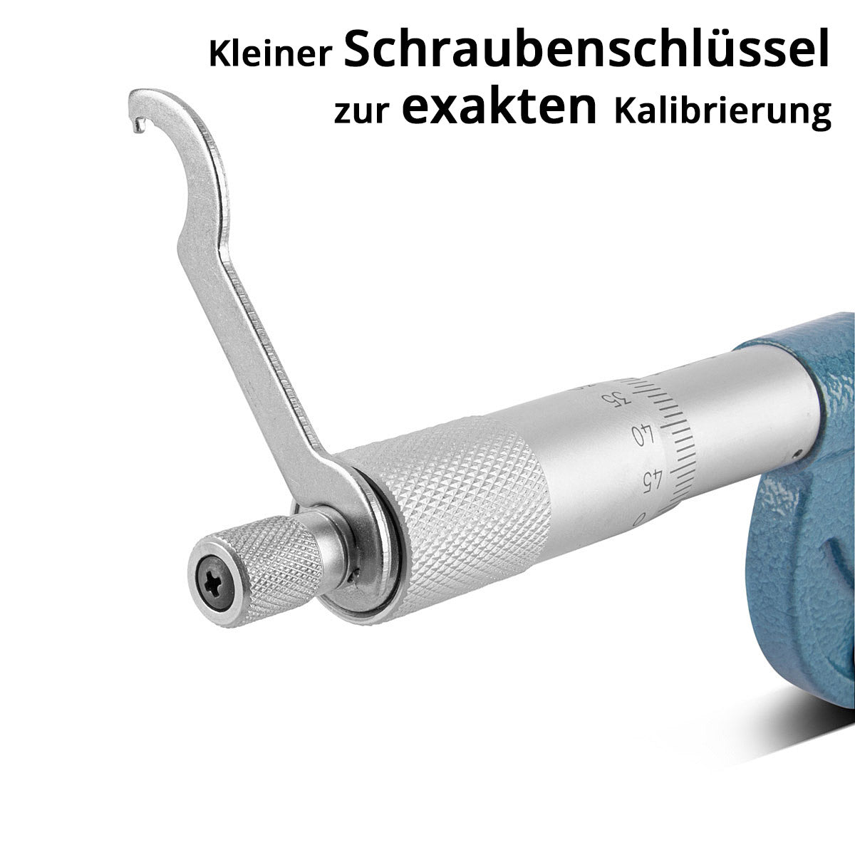 STAHLWERK Bügelmessschraube mit 0-25 mm Messbereich DIN 863 Mikrometer / Messschraube/ Mikrometerschraube