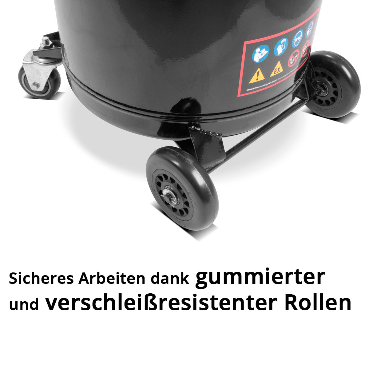 STAHLWERK Ölabscheider OD-80 ST mit 80 l Fassungsvermögen, Öl Auffangbehälter / Ölauffangwagen / Ölwanne / Ölablassgerät mit höhenverstellbarem Trichter zum Auffangen von Altöl beim Kfz Ölwechsel