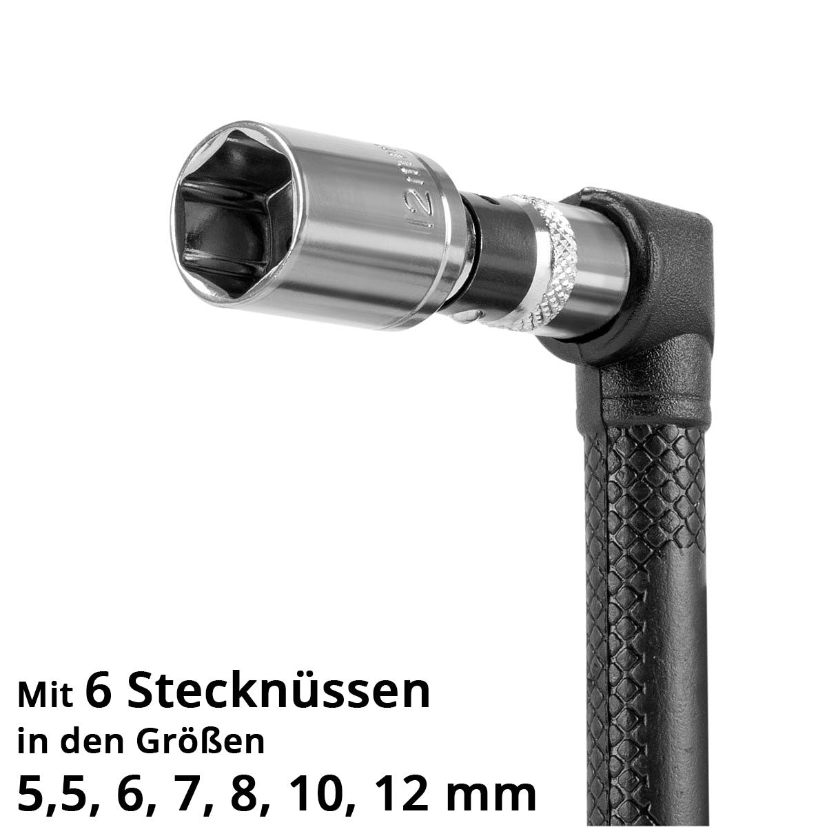 Steelworks 19-part angle screwdriver-bit set 1/4 inches with bits and plug-in chrome vanadium, can be used on both sides, L-shape screwdriver | Screwer | Set key set