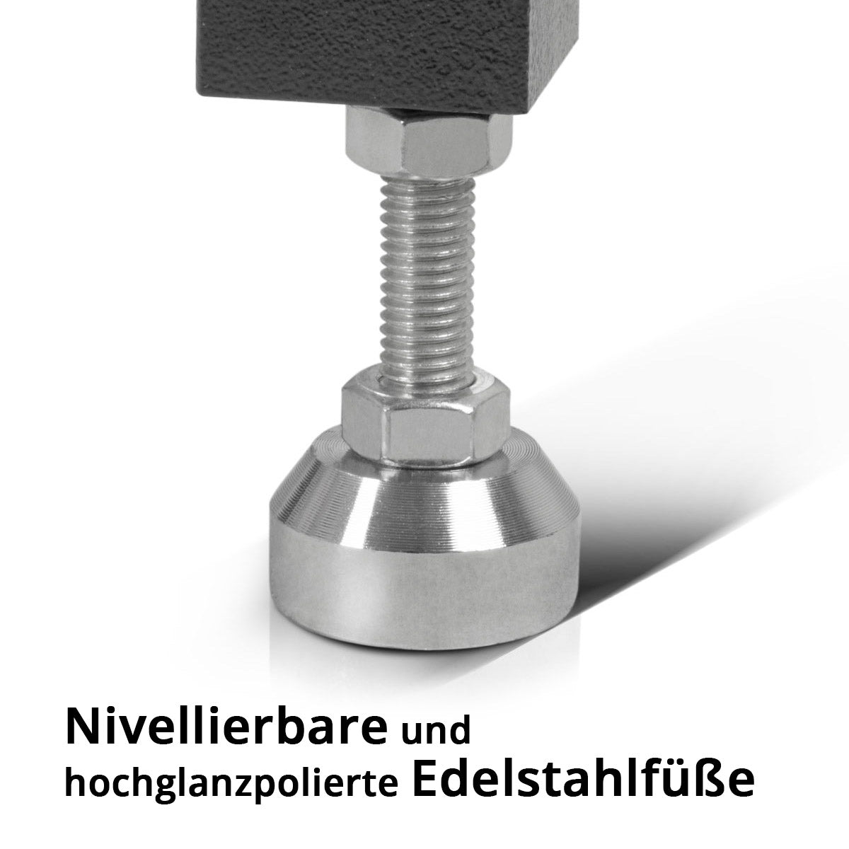 STAHLWERK Schweißtisch | Montagetisch mit 500 kg Tragkraft und 3 mm Arbeitsplatte 91,5 x 46 x 90 cm im D16 Lochsystem, DIY-Bausatz aus hochbelastbarem Carbonstahl mit nivellierbaren Edelstahlfüßen