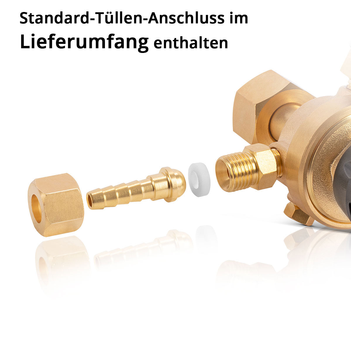 STAHLWERK Druckminderer ST-215 nach DIN-Norm EN ISO 2503 Druckregler bis 200 bar aus hochwertigem Messing für Argon | CO2 | Mix 18 | Mischgas | Schutzgas für WIG und MIG MAG Schweißgeräte