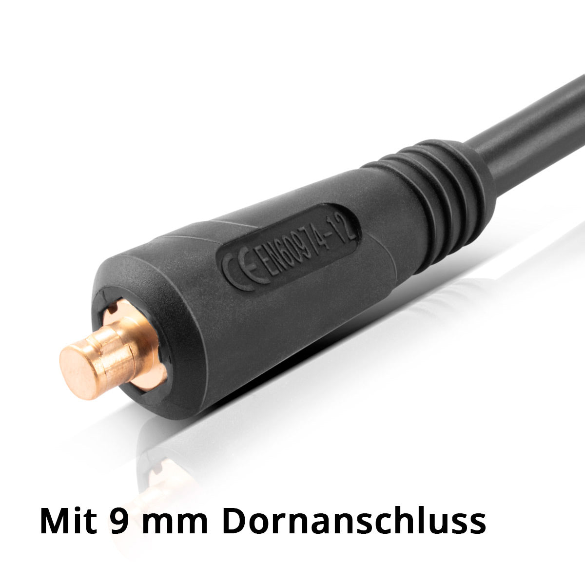 STAHLWERK MMA | ARC Elektrodenhalter bis 200 A Schweißzange | Elektrodenzange | Elektrodenklemme für Schweißgeräte inklusive 3 m Schweißkabel mit 25 mm² und 9 mm Stecker