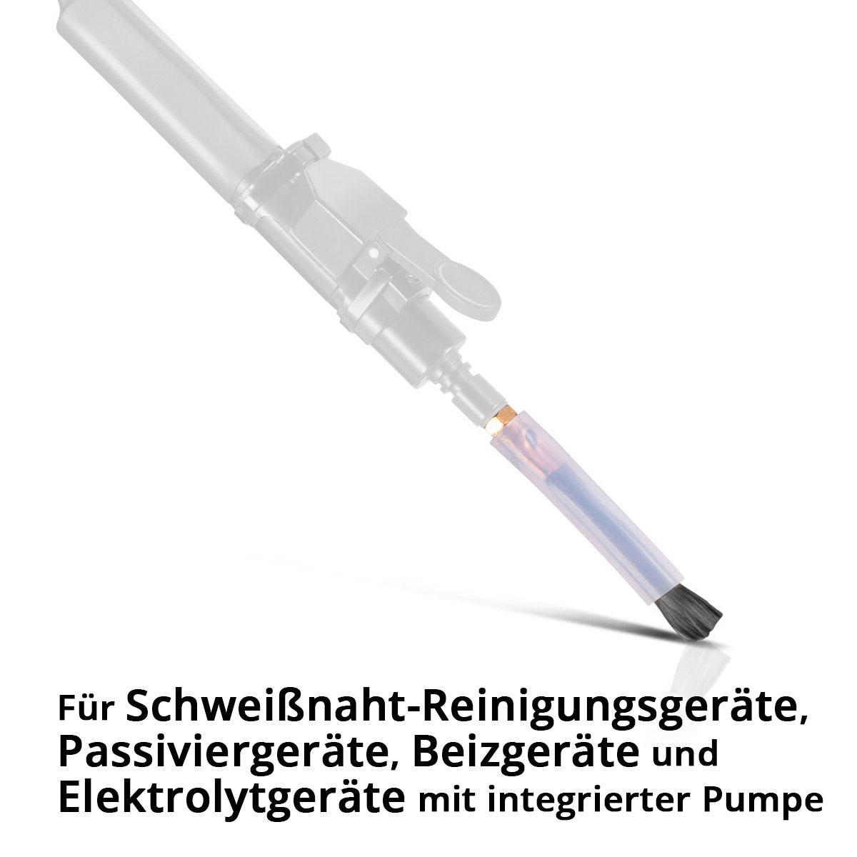 STAHLWERK Kohlefaserpinsel | Carbonpinsel für Schweißnaht-Reinigungsgeräte, Passiviergeräte, Beizgeräte und Elektrolytgeräte mit integrierter Pumpe