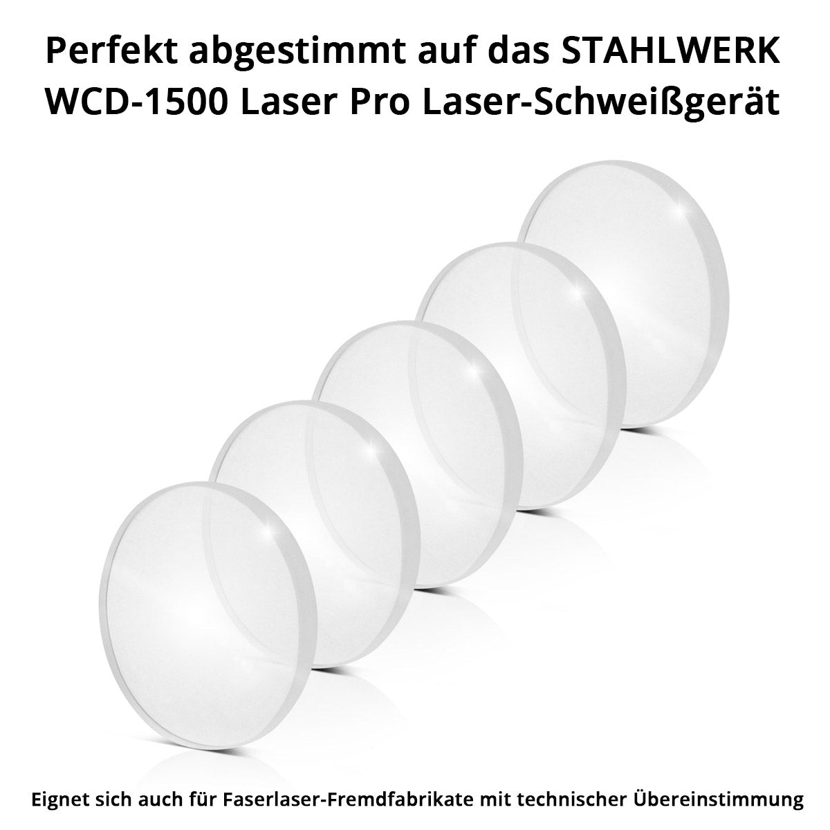 Lentes protectores láser de Steelworks 5 Conjunto de 18 x 2 mm Accesorios profesionales para quemadores de soldadura por láser | Equipo de soldadura por láser
