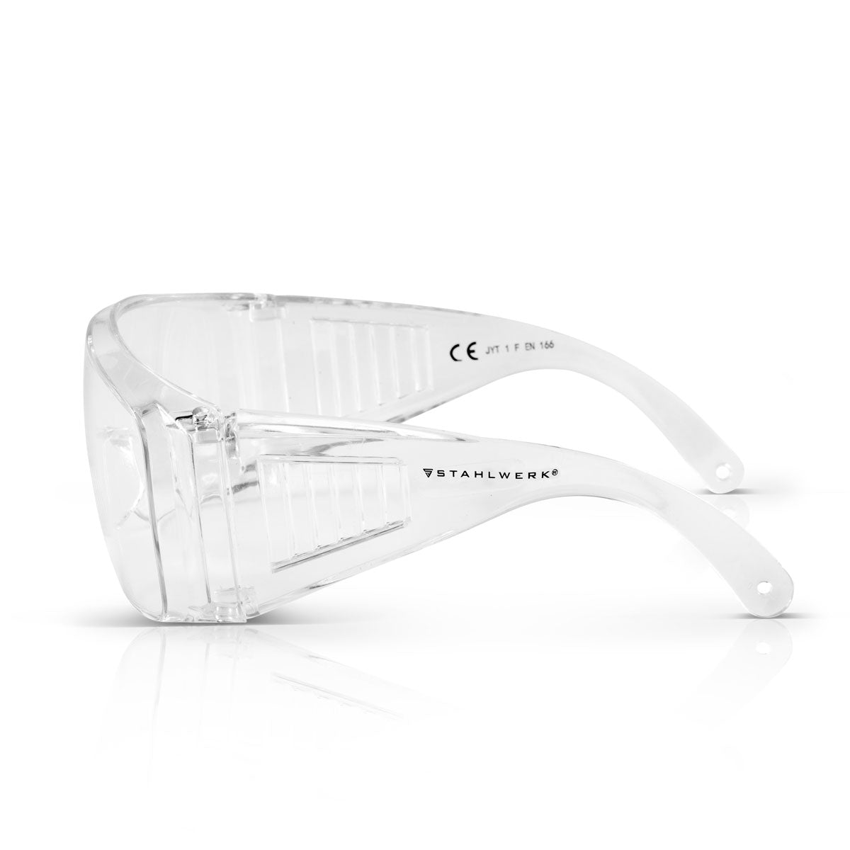 STAHLWERK Schutzbrille / Überbrille / Arbeitsbrille /Arbeitsschutzausrüstung / Sicherheitsbrille kratzfest