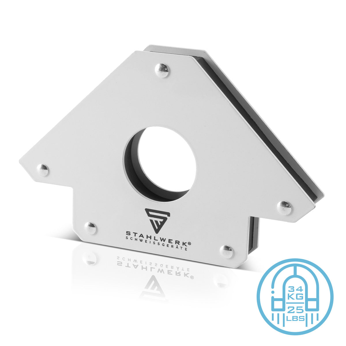Steelworks 2 × ángulo magnético del sudor 11.3 + 34 kg / 25 + 75 lbs