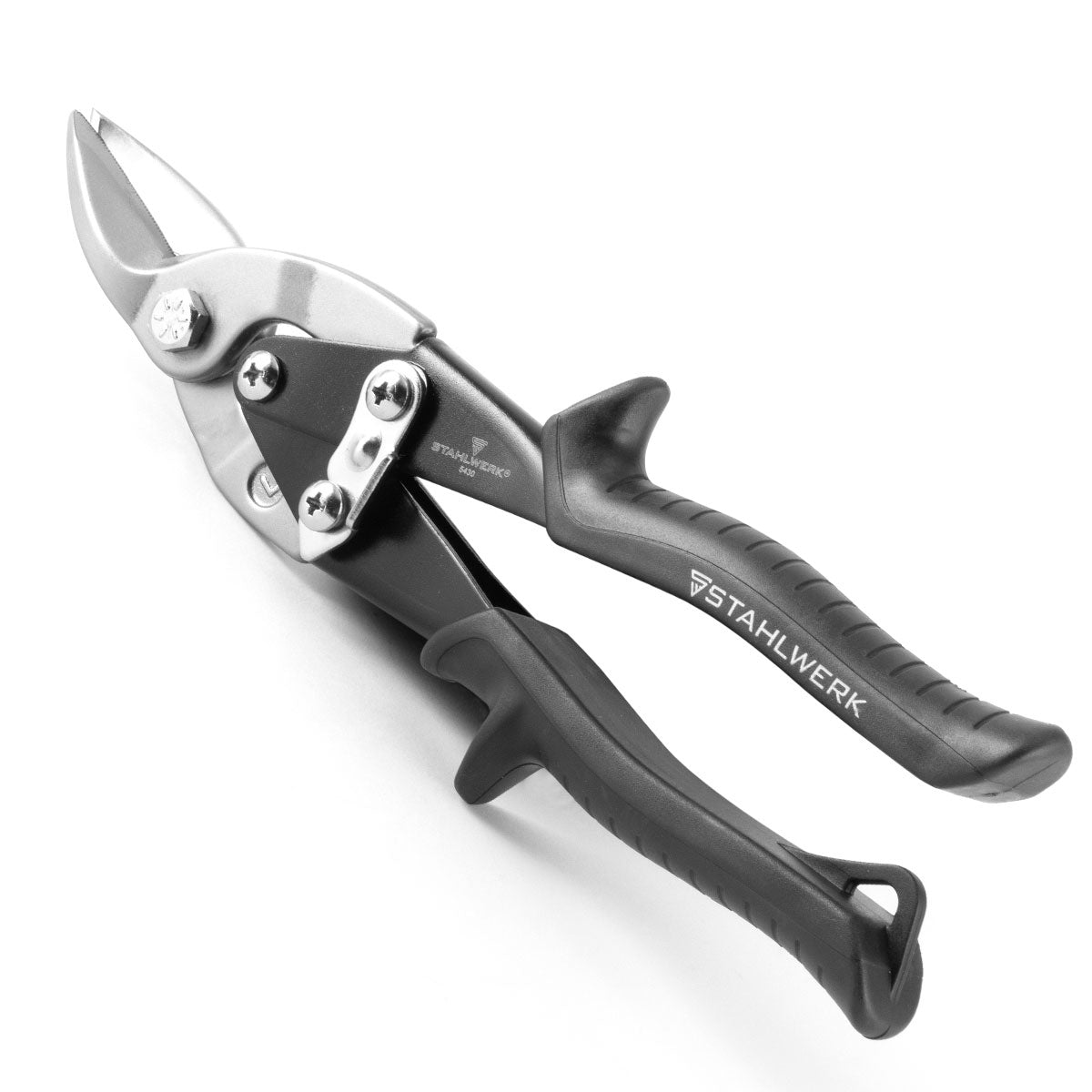 Steelworks Professional sheet scissors made of robust chrome-vanadium steel for sheets up to 1.25 mm tin thickness