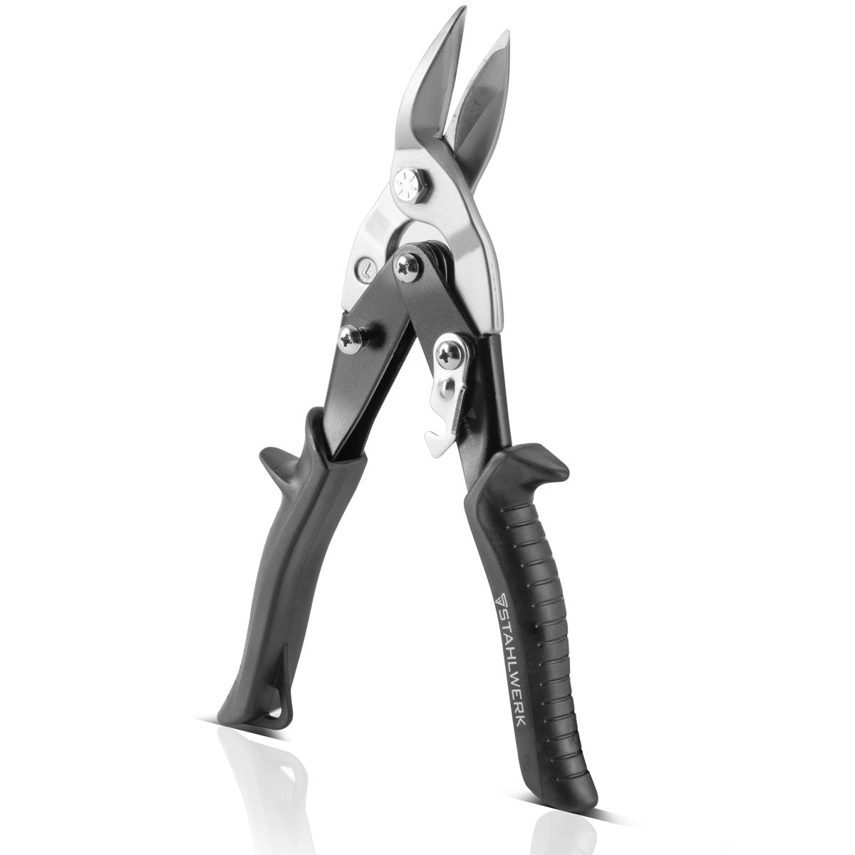 Steelworks Professional sheet scissors made of robust chrome-vanadium steel for sheets up to 1.25 mm tin thickness