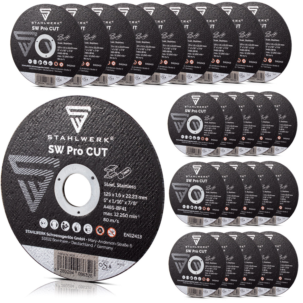 STAHLWERK Trennscheibe SW Pro Cut Ø 125, 25er Set