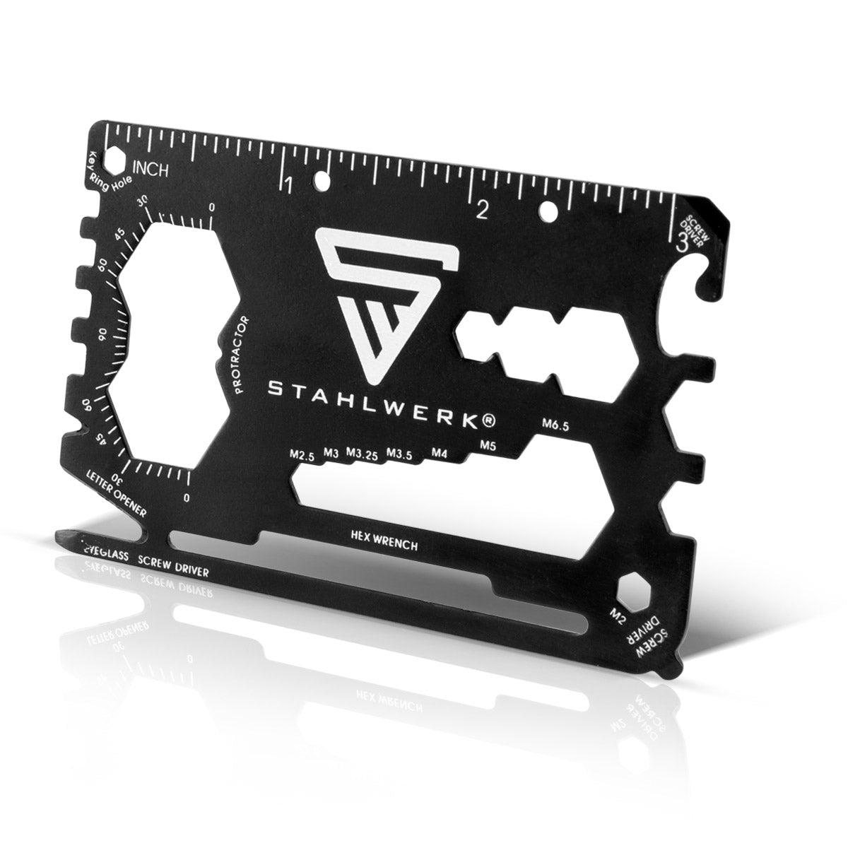 STAHLWERK Toolcard 18 in 1 Multifunktionswerkzeug in Kartengröße 5er Set