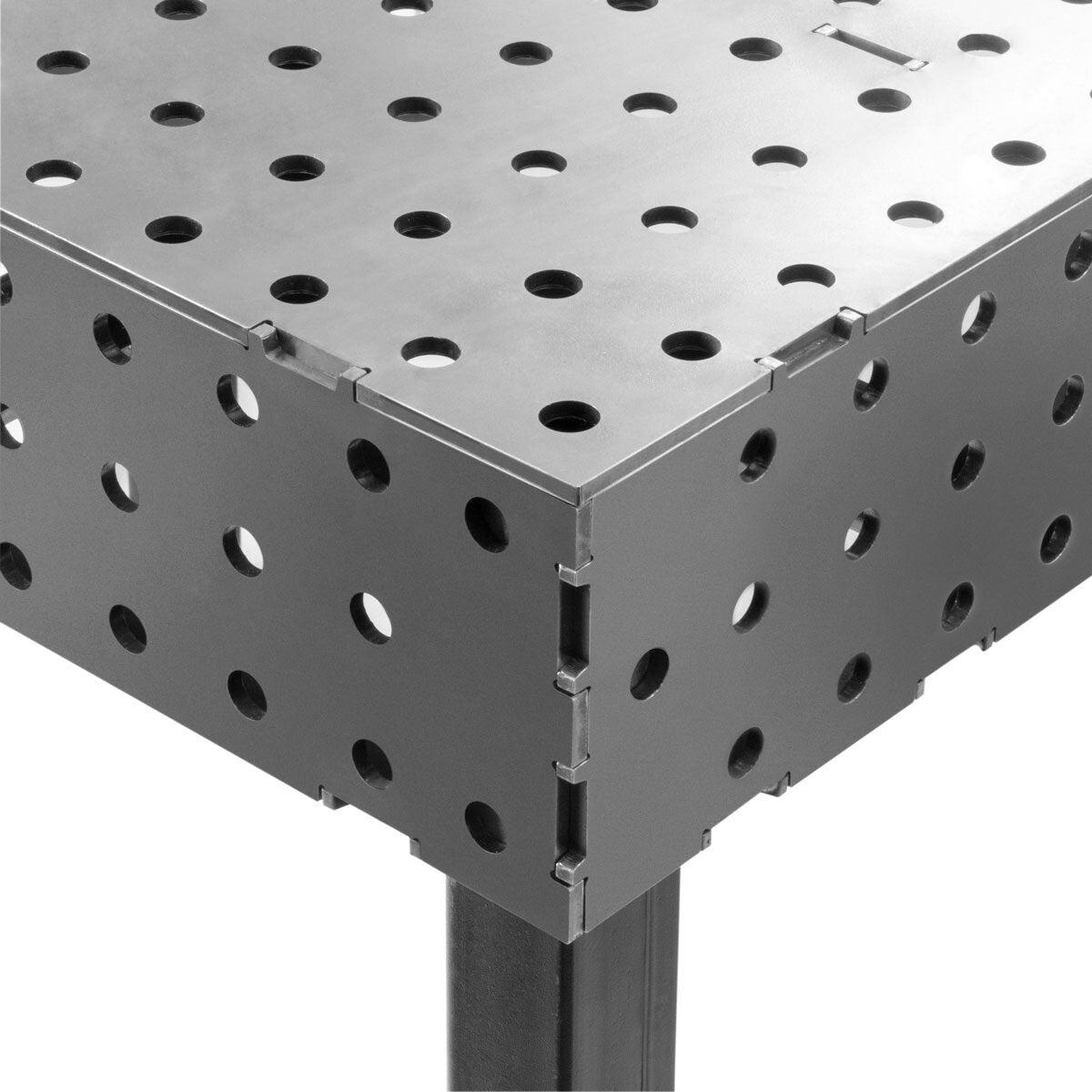 STAHLWERK 3D Schweißtisch WT-100 3D ST mit 1.000 kg Tragkraft, D16 Lochsystem und 6 mm Arbeitsplatte 100 x 80 cm, Montagetisch DIY-Bausatz zum Selbstschweißen aus Carbonstahl mit nivellierbaren Füßen