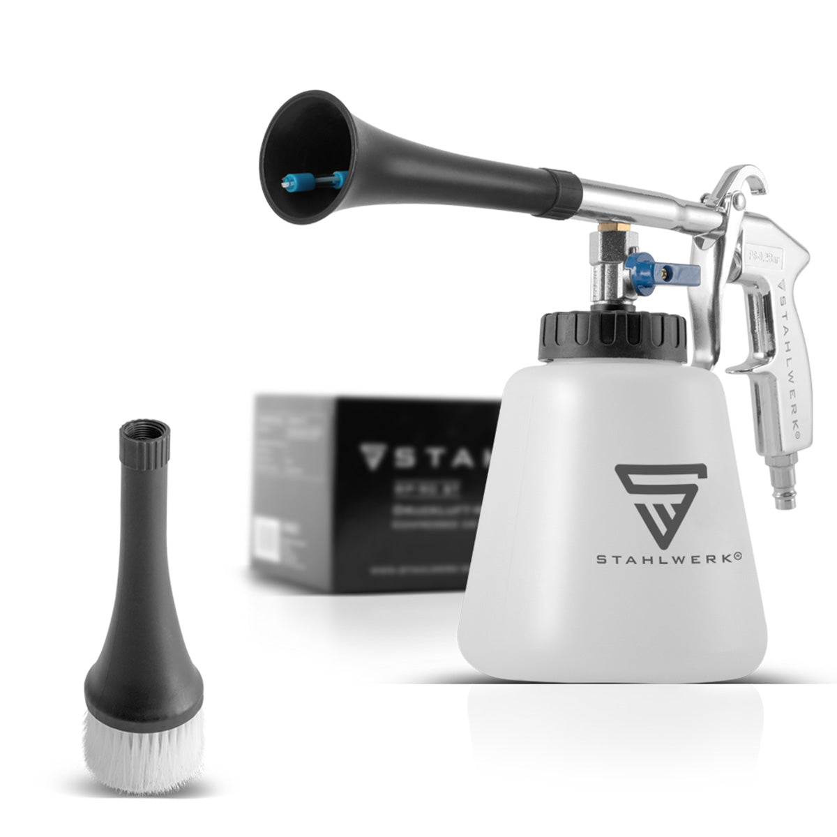 STAHLWERK professional compressed air cleaning gun RP-90 ST, high-quality compressed air cleaner with tornado effect for effective cleaning of dirty surfaces