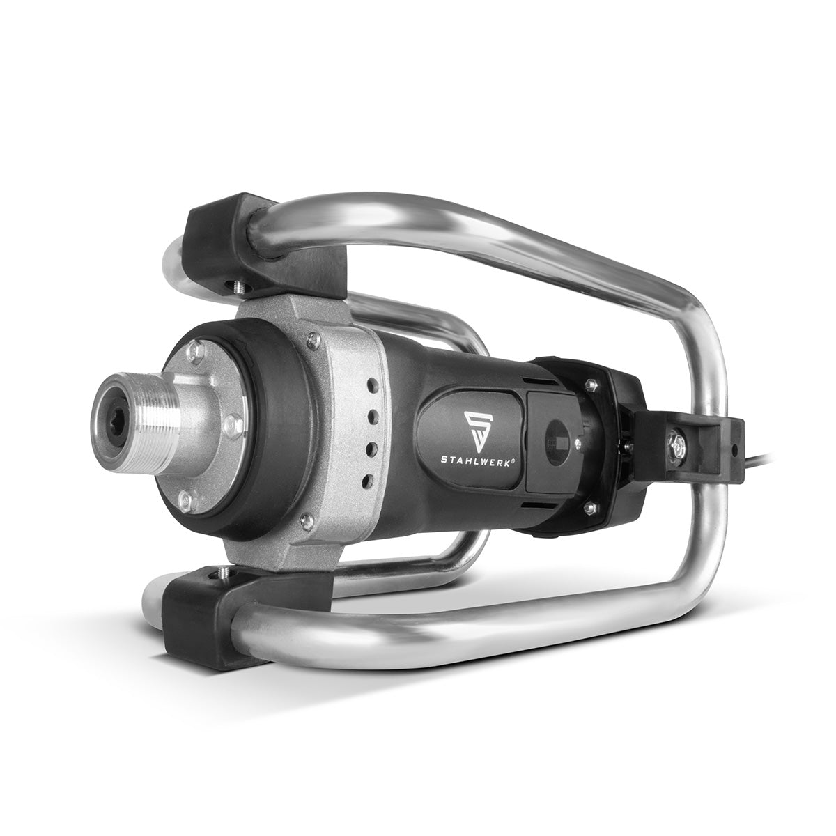 STAHLWERK BR-1600 ST concrete compactor | 1,600 watts at 19,000 rpm | Strong concrete vibrator | Bottle vibrator for 35 / 45 mm vibrating bottle | Internal vibrator for walls, ceilings, foundations