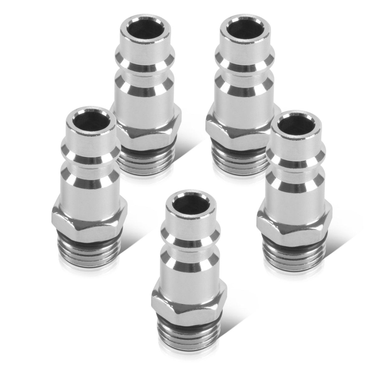 Steelwork 5 Set Embrayage à vitesse d'air comprimé Stcniptel NW 7.2 avec fil extérieur de 1/4 de pouce, mamelon rechargeable | Coupe | Branche | Adaptateur | Accessoires pour compresseurs d'air comprimés