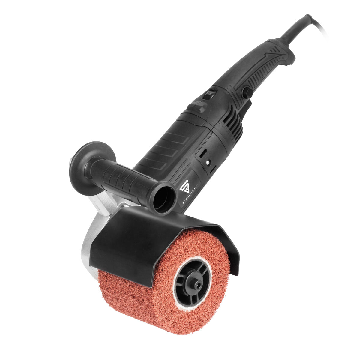 آلة الصقل STAHLWERK SM-1500 ST بقوة 1500 واط و600 - 3200 دورة في الدقيقة لصنفرة فرشاة الصنفرة ذات بكرات الساتان مقاس 125 مم | آلة طحن لفة | مطحنة الفرشاة | الأسطوانة الصنفرة