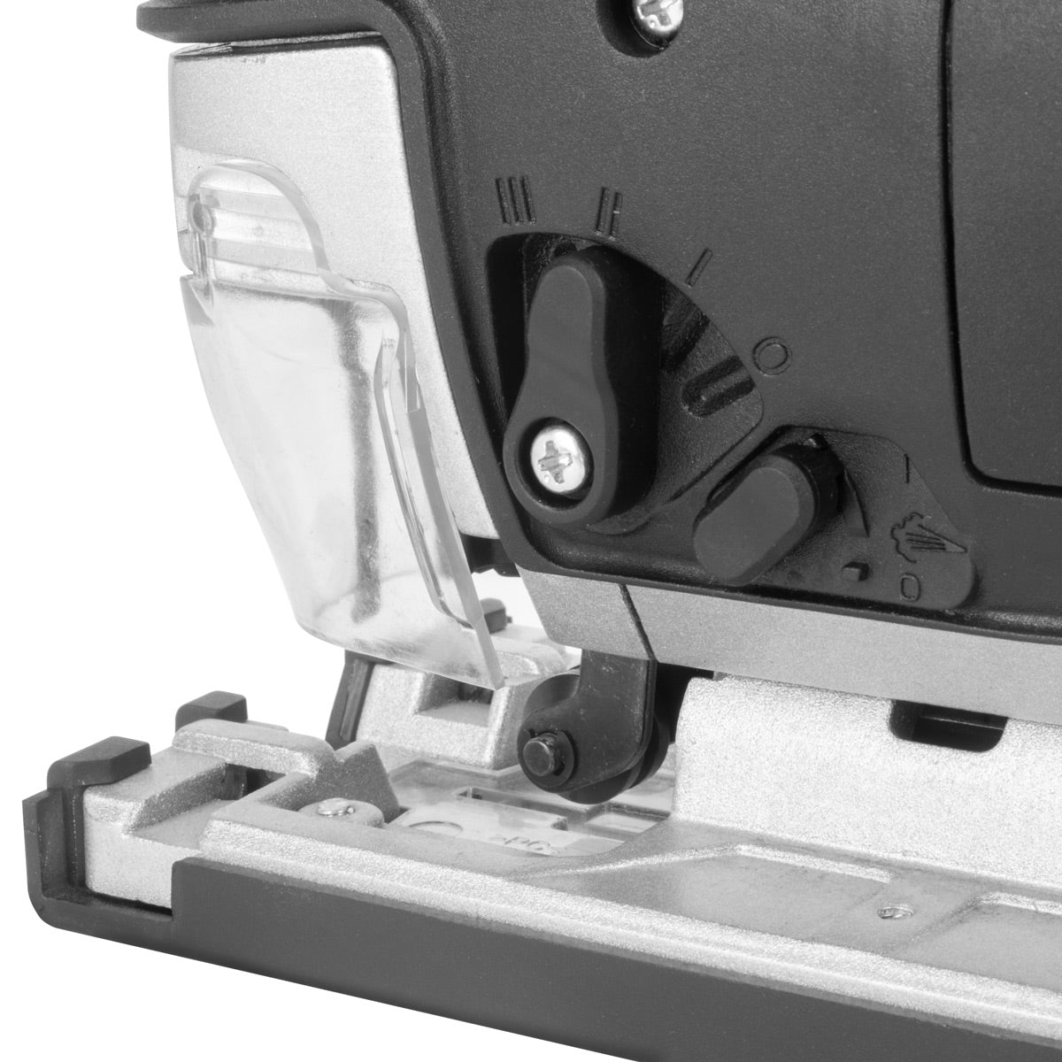Stahlwerk Stab Saw JSB -750 St con 700 W, 600 - 2,800 rpm y 45 ° Angle de inclinación Sierra eléctrica | Péndulo sierra | Sierra de trazo de péndulo con riel guía para aserrar madera, metal y plástico
