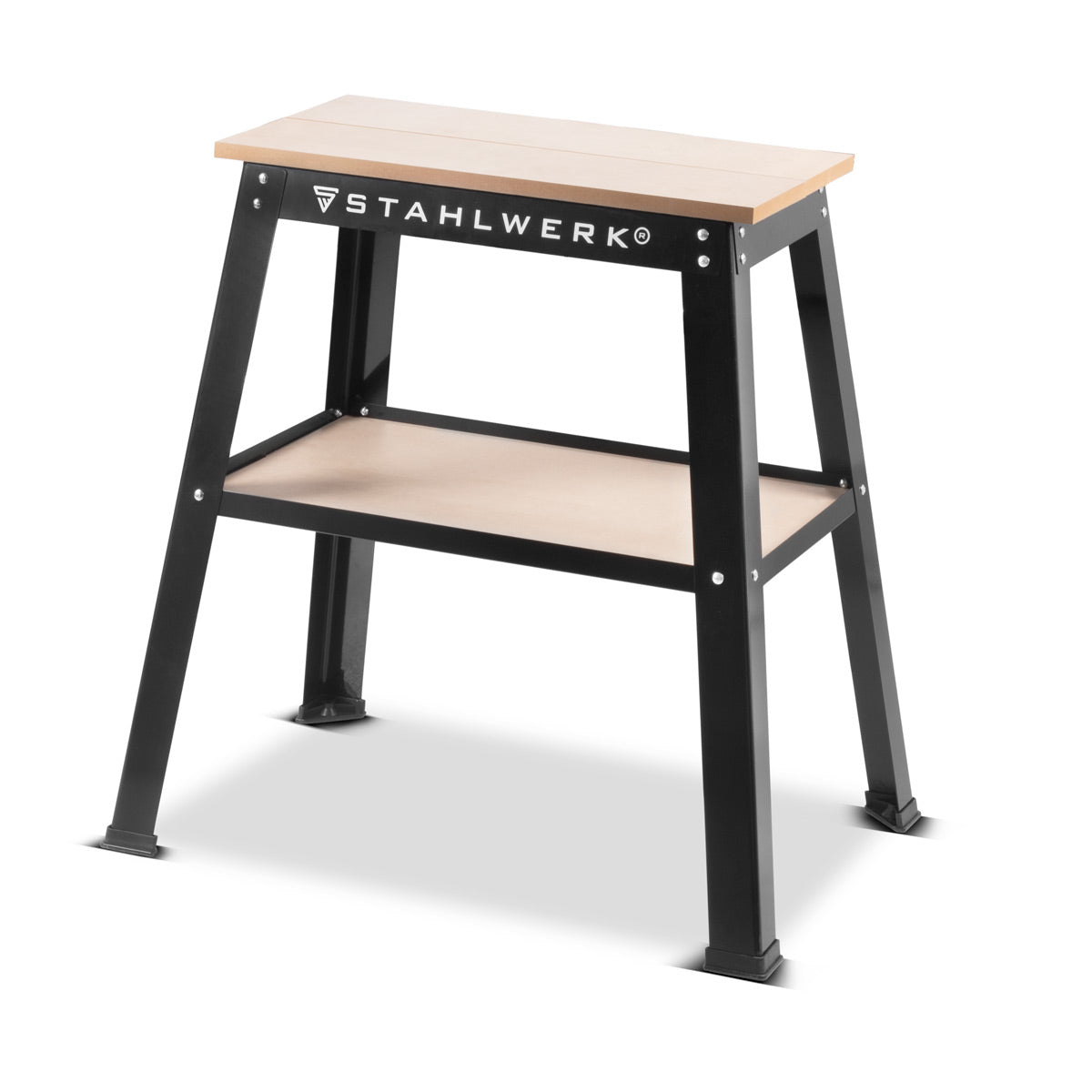 STAHLWERK Universal-Maschinenständer UM-10 ST mit 225 kg Tragkraft 82 x 58 x 82 cm verstellbarer Maschinentisch | Maschinenuntergestell | Werktisch | Werkbank | Werkstatttisch