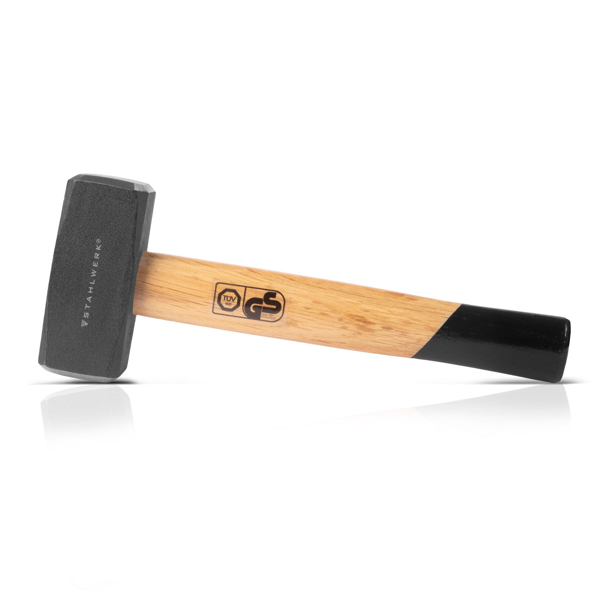 Steelworks Fistel con 1000 G Hammerkopf | Martillo de placa hecho de acero de carbono endurecido y lacado | Martillo de alta calidad con un mango de madera dura resistente a las roturas | Tüv + GS marcado