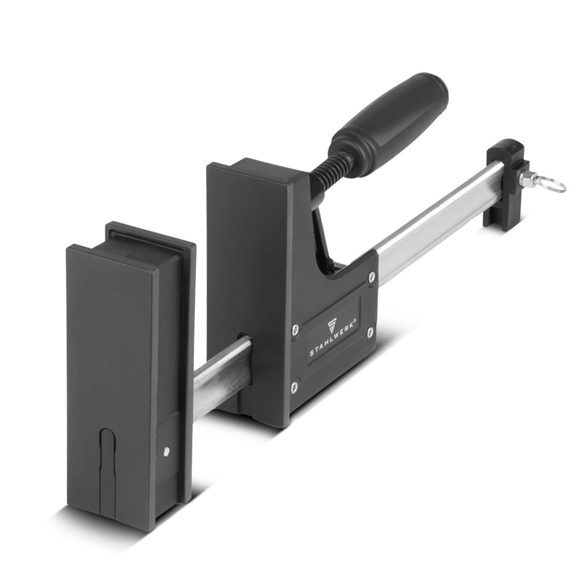 Steelworks Corpus clamps 95x300 mm / 12 "| Powerful screw clamp with 650 kg of clamping power | Clamping clamp with large contact surface for fixing workpieces | Stable clamp with span 300 mm, clamping depth 95 mm