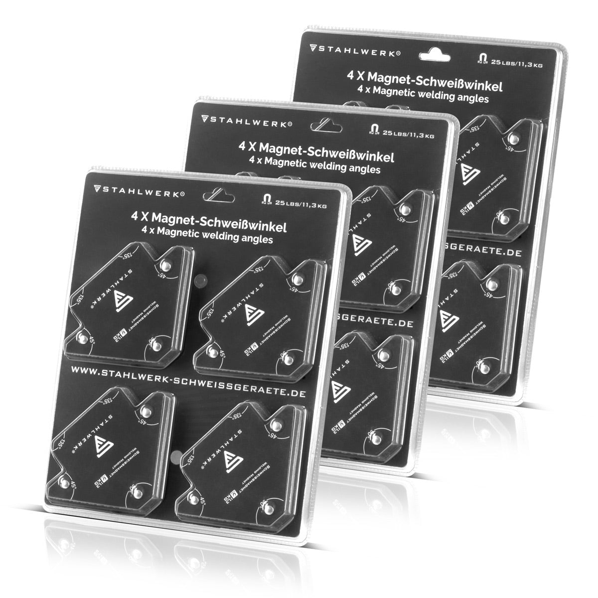 Steelworks 12 Set Welding angle Magnet 11.3kg 25LBS sweat magnet