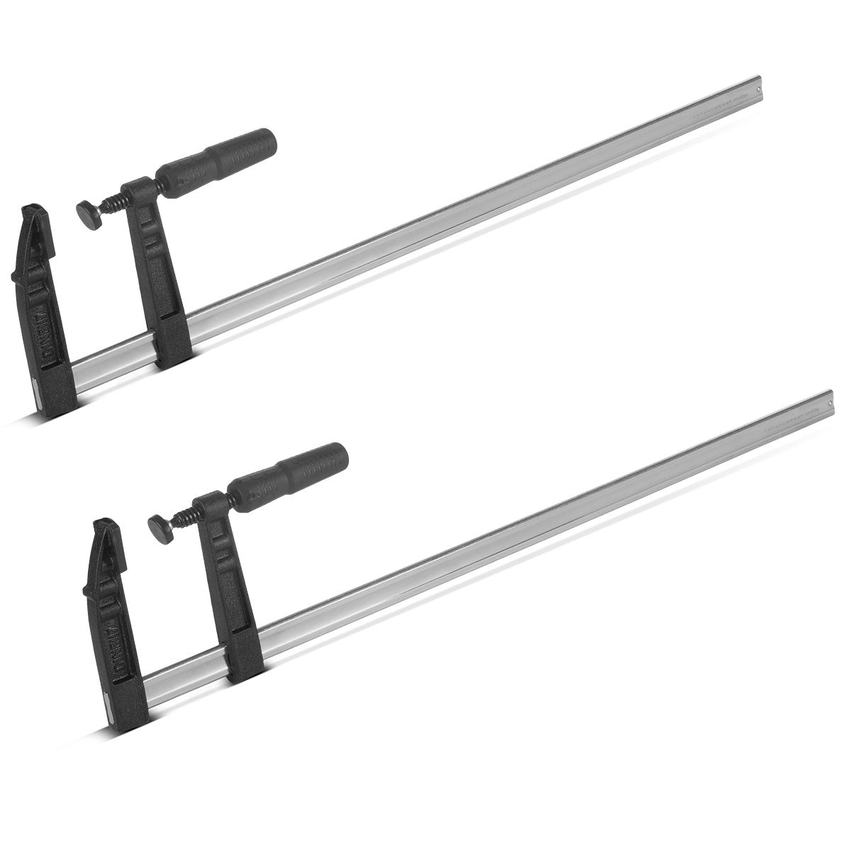 STAHLWERK Schraubzwinge 120x800 mm 2er Set | kraftvolle Klemmzwinge aus Stahl und Kunststoff | F-Zwinge zum Fixieren von Werkstücken |stabile Zwinge mit Spannweite 800 mm, Spanntiefe 120 mm