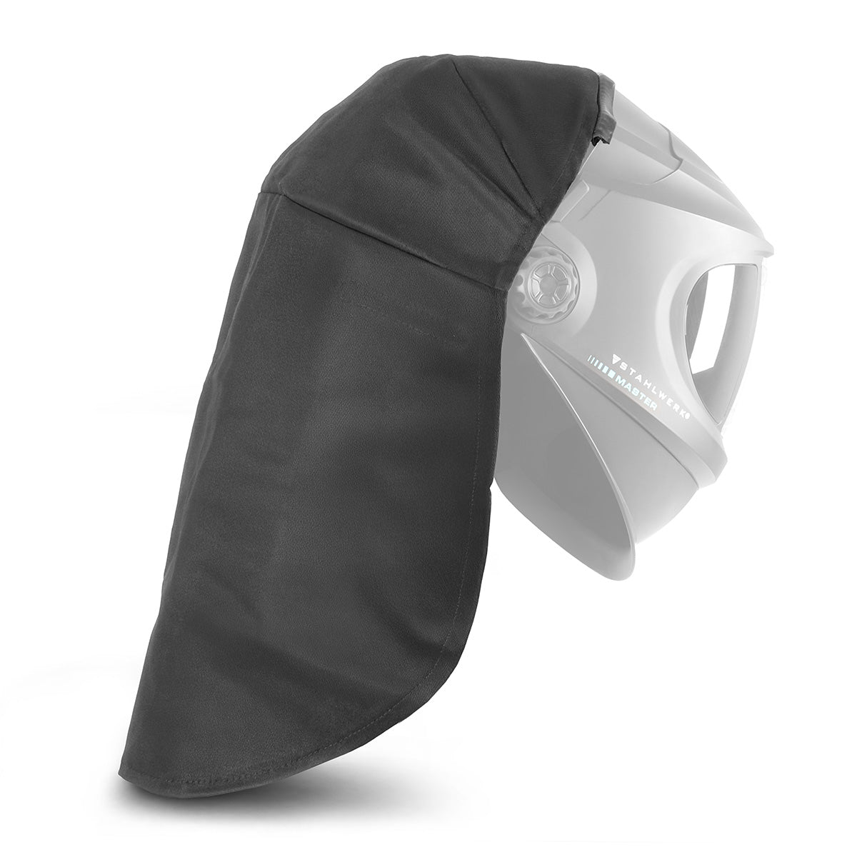 STAHLWERK universal UV neck protection for welding helmet MASTER | Flame-retardant head and neck protection | Clip/Press-Fit Welding Helmet Protective Cover | Very light and flexible