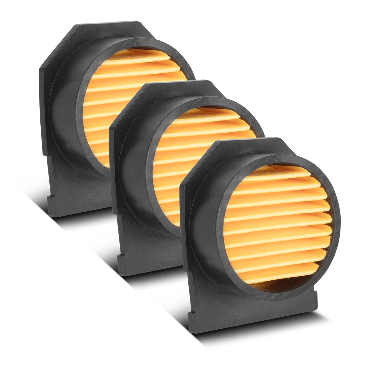 STAHLWERK juego de 3 filtros de aire de admisión para compresores | Filtro de repuesto | Filtro de aire | Filtro de aspiración | Filtro de partículas | Filtro de compresor diseñado para 900 – 1450 vatios