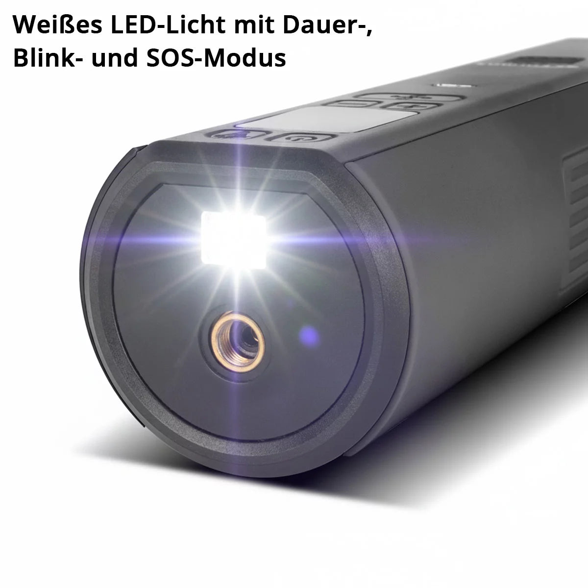 STAHLWERK Akku-Kompressor HF-800 ST | Reifenkompressor mit 4.000 mAh Lithium-Akku | 80 W Leistung, max. 4,2 bar | Digitaldisplay mit psi/bar/kg/cm² | Automatik-Abschaltung | LED-Arbeitslicht