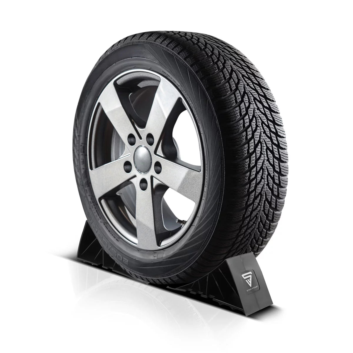 Steel mill with bracket GT-01 ST 4 Set up to 1.5 t axle load brake wedge | Hind -up | Rad wedge | Cycling pad for car trailers, motorhome, caravan or caravan