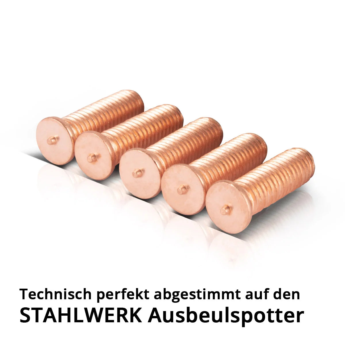 STAHLWERK 2 x Schweissbolzen M5 Gewinde 100er Set, Smart Repair Zubehör für Ausbeulspotter / Dellenlifter / Punktschweissgerät / Ausbeulwerkzeug zur professionellen Reparatur von Kfz Karosserien