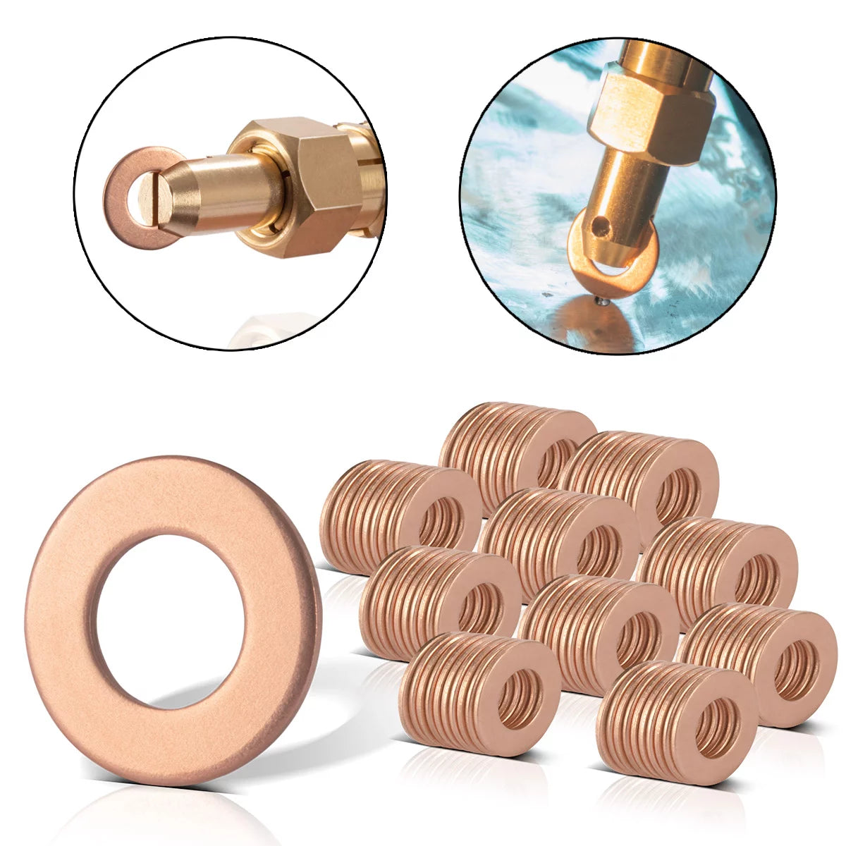 STAHLWERK 2 x Anschweissscheiben 50er Set, Smart Repair Zubehör für Ausbeulspotter / Dellenlifter / Punktschweissgerät / Ausbeulwerkzeug zur professionellen Reparatur von Kfz Karosserien