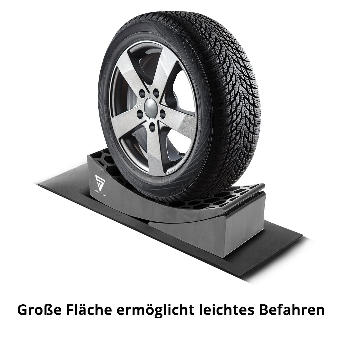 Wedge de retorno de Steelworks GT-17 ST 2 Configuración hasta 15.8 T Axle Loads Sweet Wedge | Paso Wedge | Cuña de compensación | Cuña redonda para autocaravana, campamento móvil, autocaravana, caravana o caravana