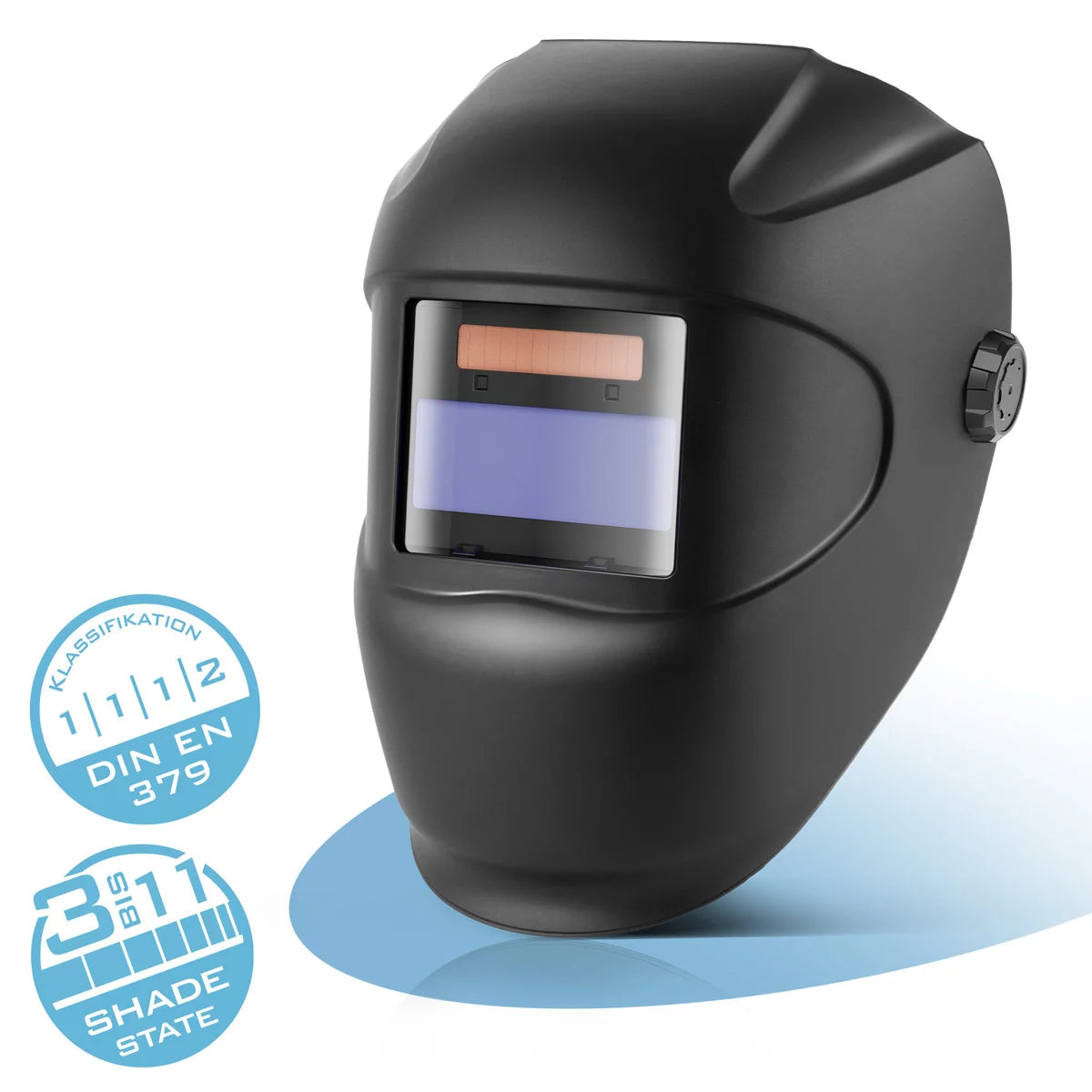 Stahlwerk Automatic welding helmet rookie | Robust welding helmet | Welding sign | Welding mask | Disassement filter for automatic darkening DIN 3 to DIN 11 | Optical class 1/1/1/2
