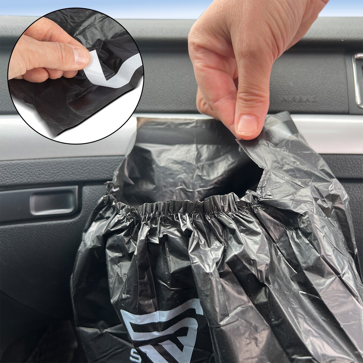 Steelworks Automa Sac à déchets 30 pièces 23 x 30 cm Sac déchets plus forts | Sacs à ordures | Sac à ordures | Sacs à ordures en plastique HDPE résistant aux déchirures