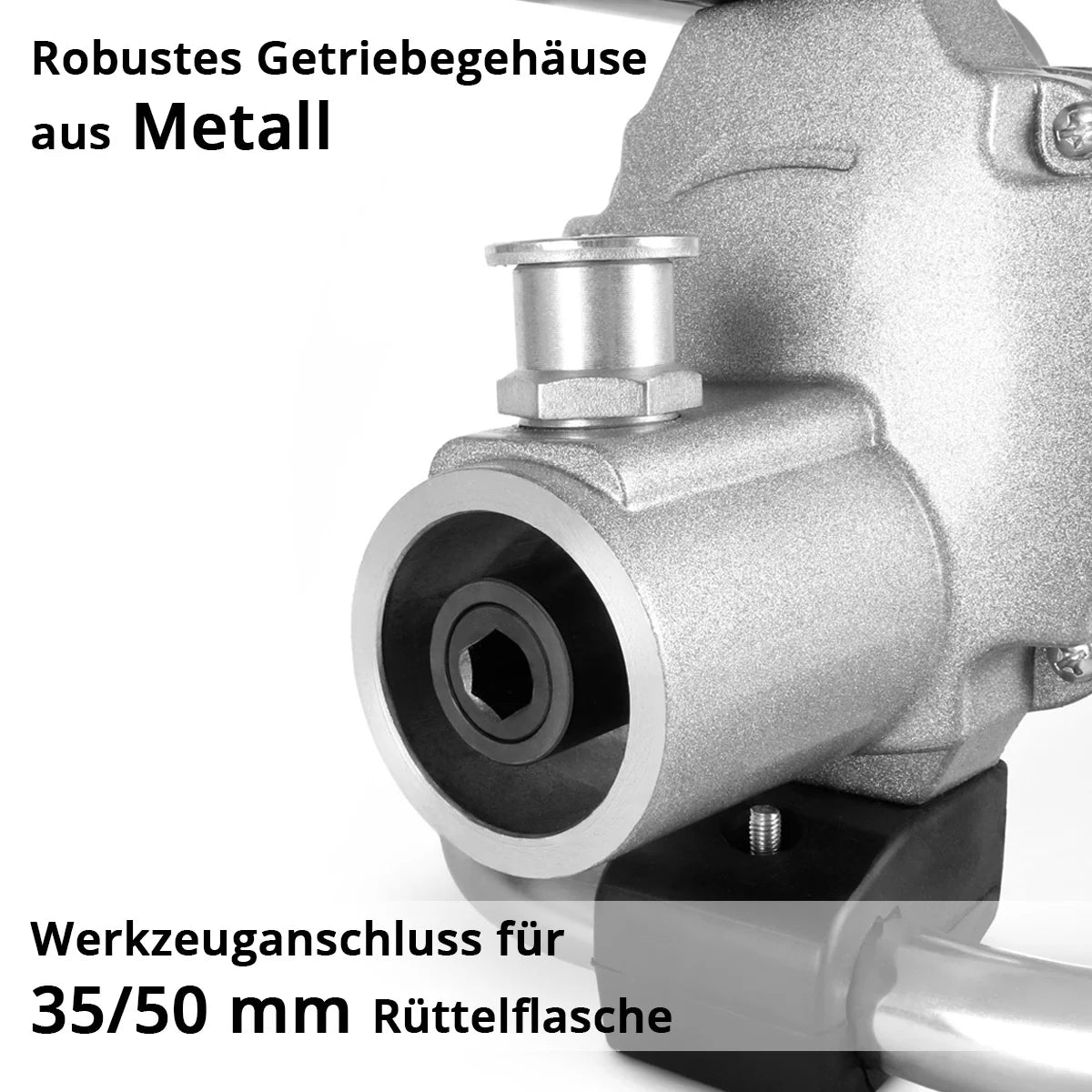 STAHLWERK BR-2300 ST concrete compactor | 2,300 watts with 4,000 rpm | Vibrating bottle Ø 35 mm | 600 cm hose length set | Strong concrete vibrator | Vibrating hose for walls, ceilings, foundations