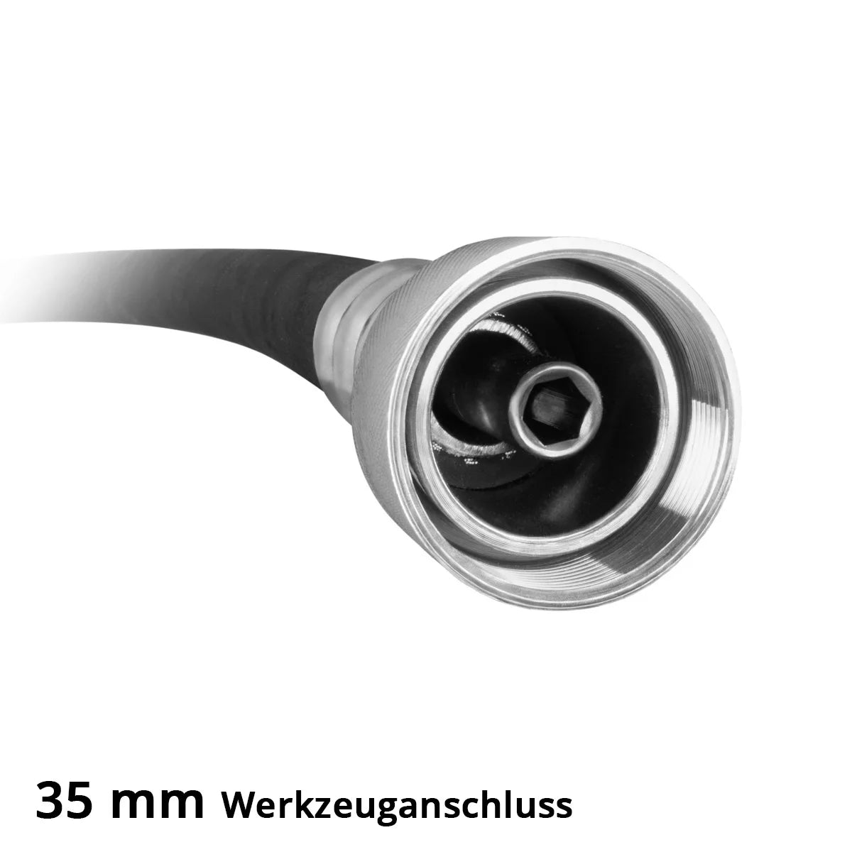 STAHLWERK concrete compactor 900 watts with vibrating bottle 35 mm, 1.5 m hose length | 4,000 rpm | Internal vibrator for foundations, floor slabs, walls, ceilings | High-performance compactor for concrete construction