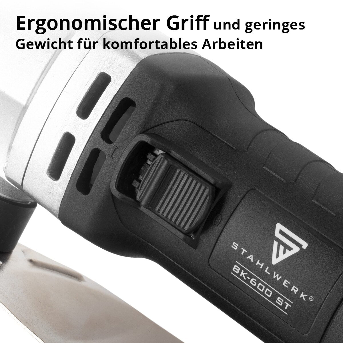 Prime à tôle en acier BK-600 ST avec 600 W et 2 000 tr / min jusqu'à 2,5 mm de profondeur de coupe des ciseaux de tôle électrique | Blechschneider | Nibbler | Knabber | Cisaillements en étain | Primeur en métal | Mât métallique