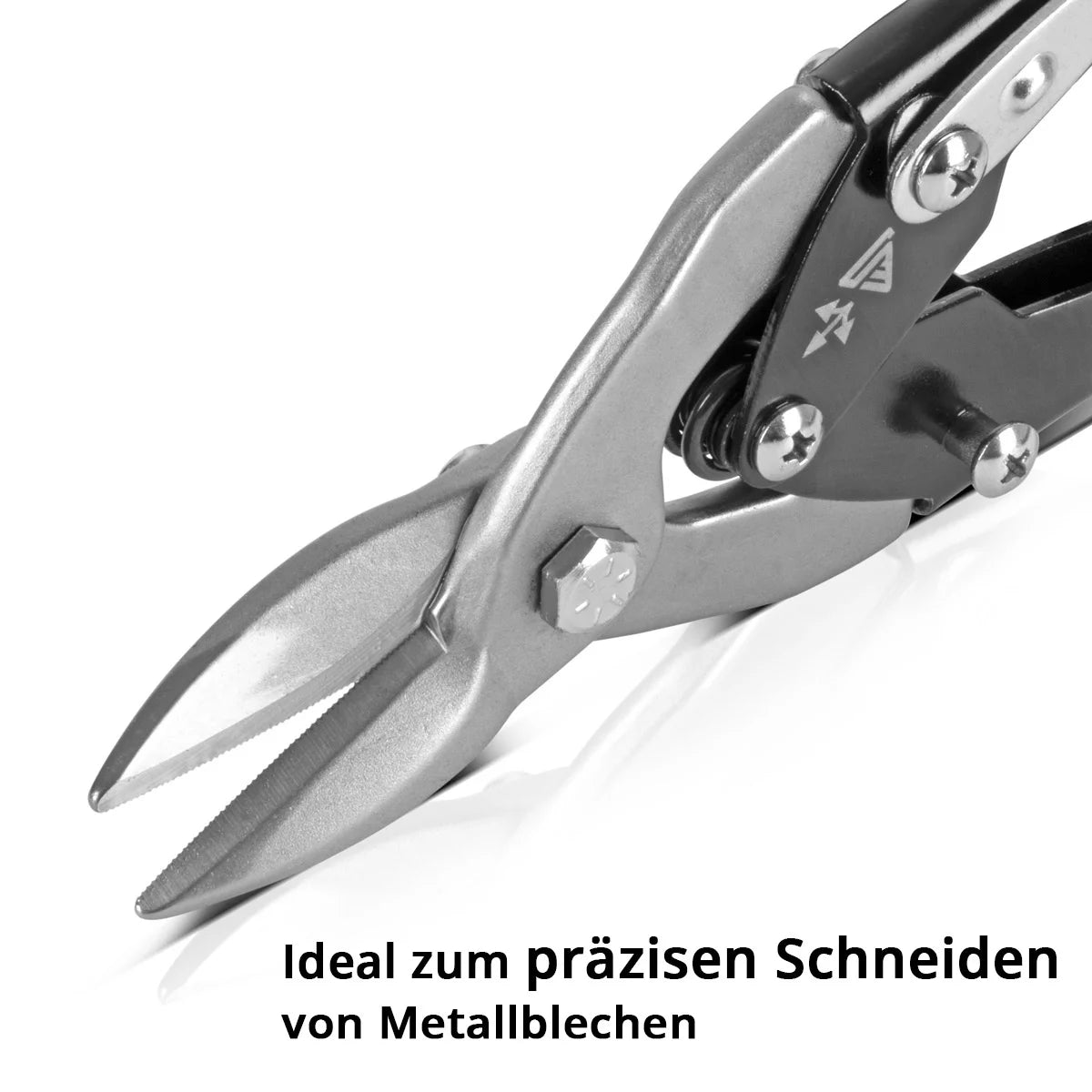 STAHLWERK tin snips set of 3 straight, left and right cuts professional metal scissors | sheet metal cutter | Metal cutter for professional cutting of metal sheets
