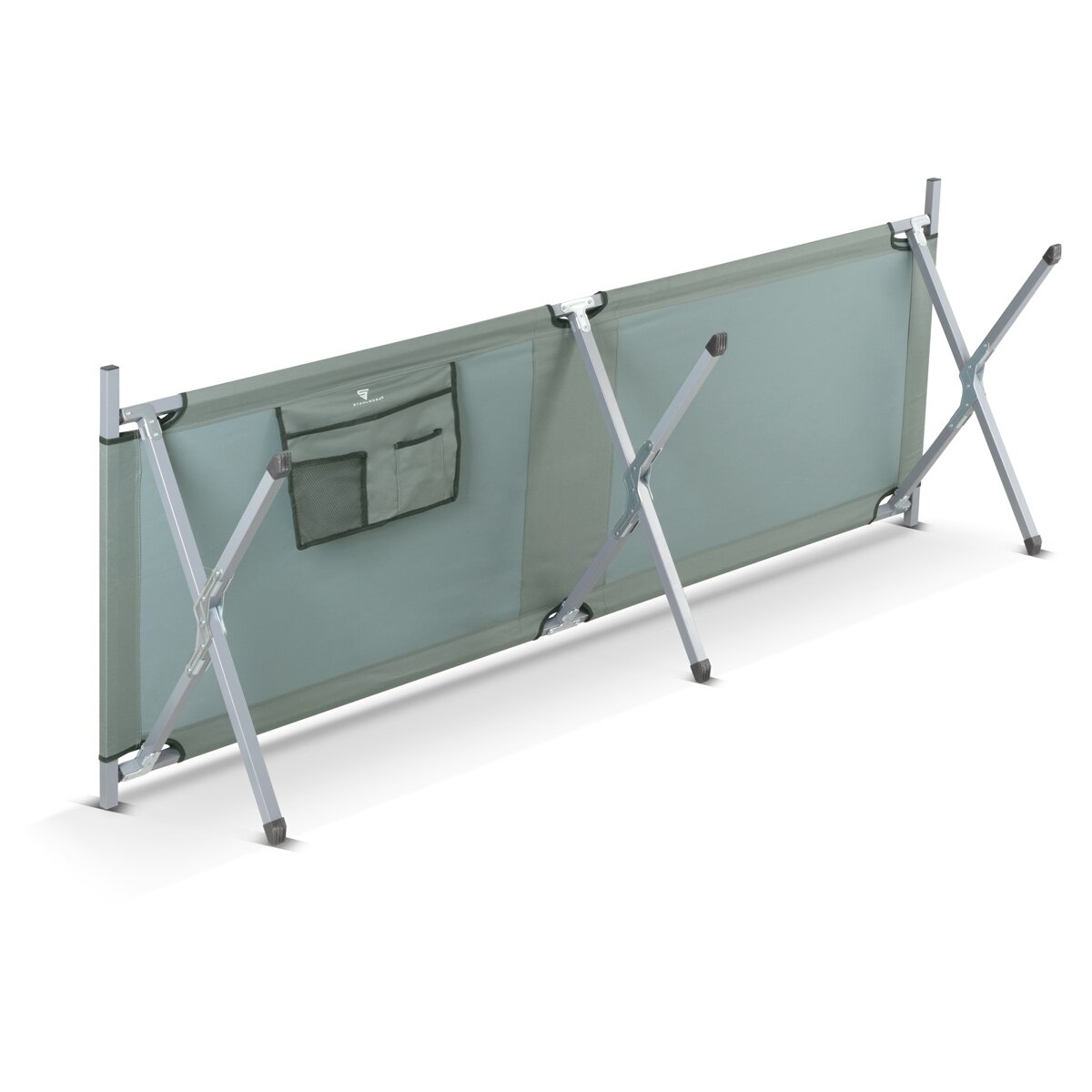 Louant de camping Steelworks CL-190 Lit de terrain pliable avec une capacité de charge de 150 kg 190 x 63 cm lit de camping | Lit pliant | Lit pliant | Pliant allongé | Lit invité | Chauffre pliant avec sac de transport