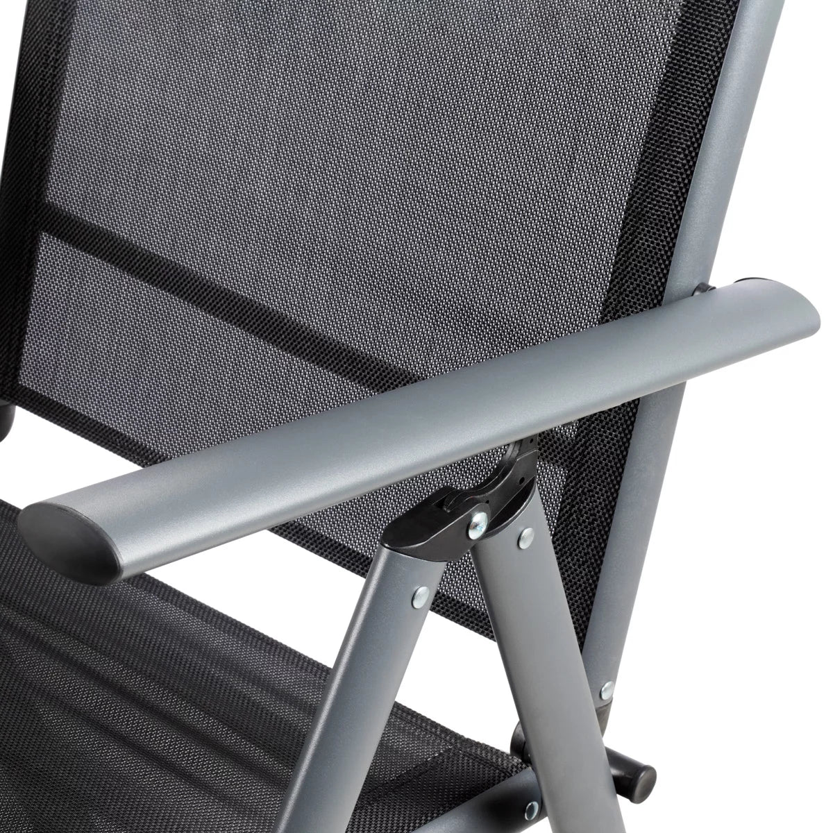 Chaise de camping Stahlwerk CS-103 St 2 Set Garden Chair | Chaise pliante | Fauteuil pliant | Chaise d'aluminium | Hochlehner | Meubles en terrasse | Chaise à pêche à la ligne | Chaise de balcon avec accoudoir et dossier réglable