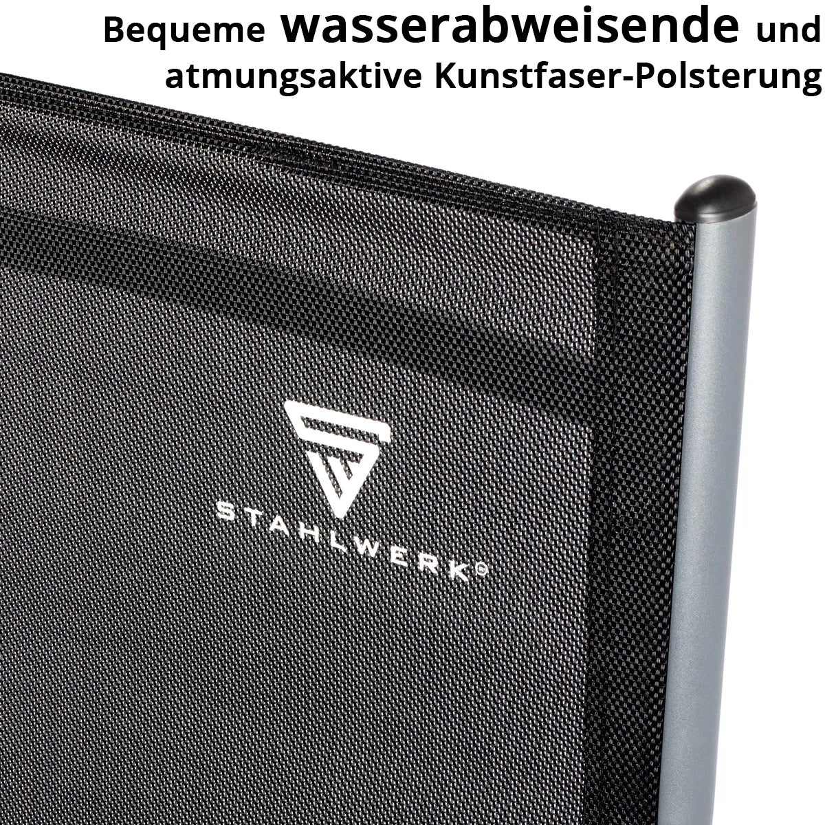Chaise de camping Stahlwerk CS-103 St 2 Set Garden Chair | Chaise pliante | Fauteuil pliant | Chaise d'aluminium | Hochlehner | Meubles en terrasse | Chaise à pêche à la ligne | Chaise de balcon avec accoudoir et dossier réglable